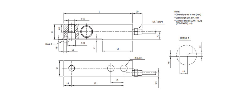 梅特勒托利多 剪切梁傳感器 SLB415盲孔型傳感器 稱重傳感器